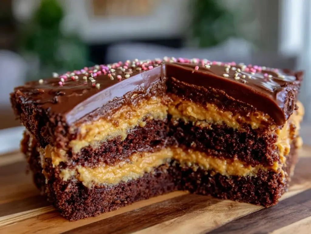 chocolate graduation sheet cake - featured image