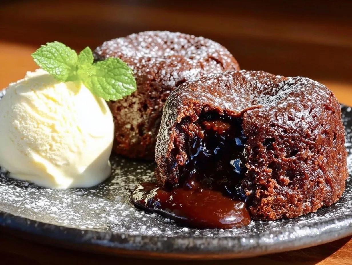 chocolate lava cake for two preparation steps