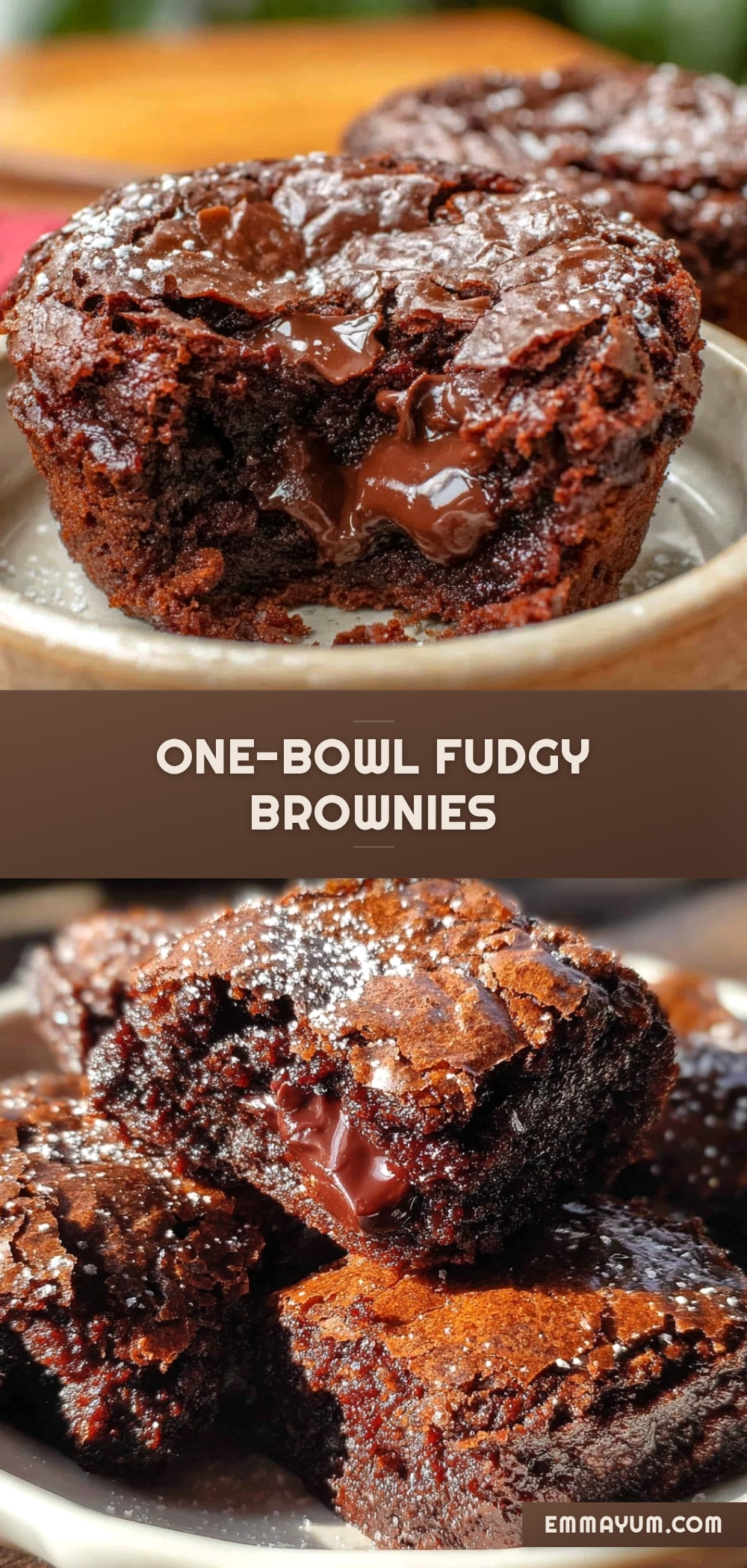 cozy one-bowl fudgy brownies recipe