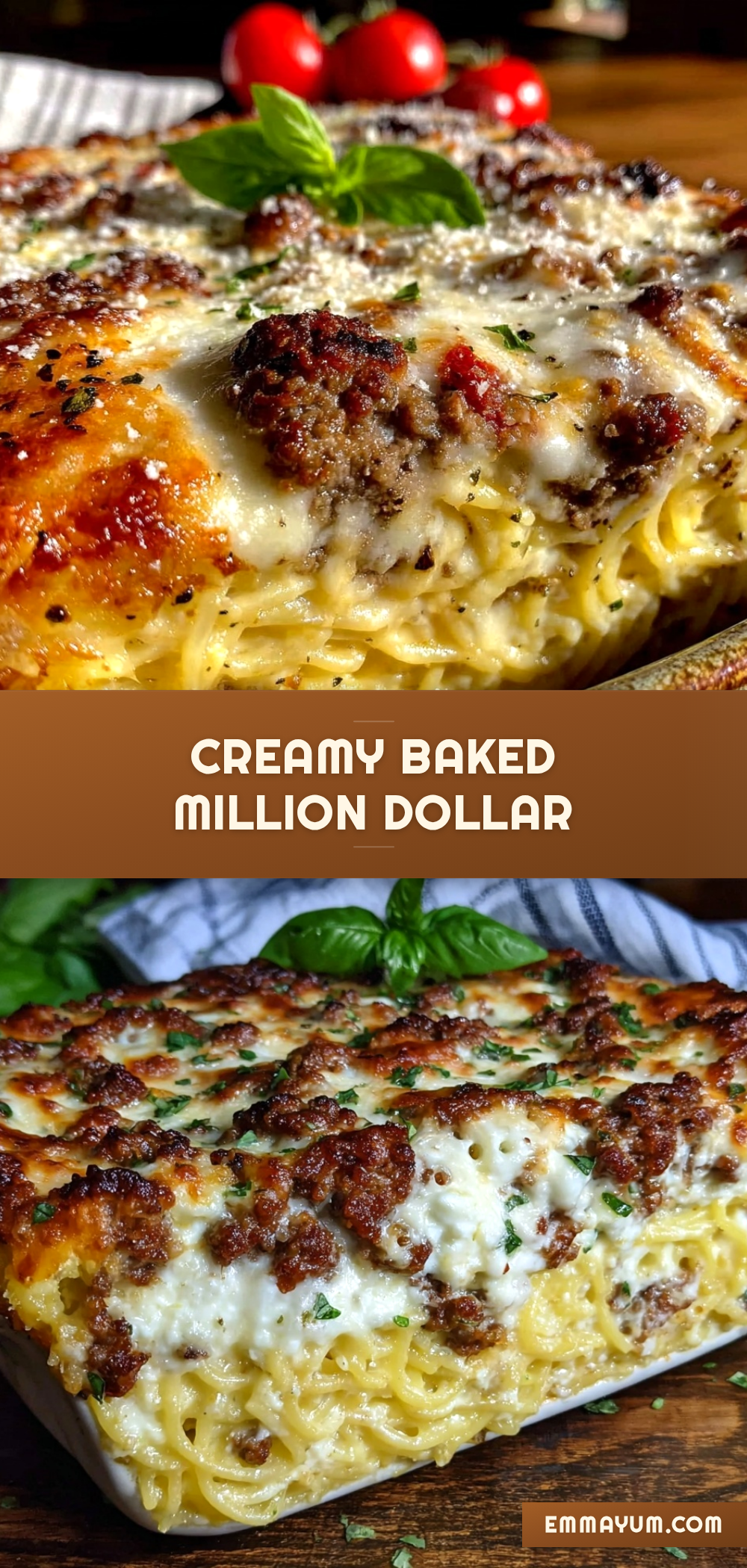 creamy baked million dollar spaghetti casserole recipe