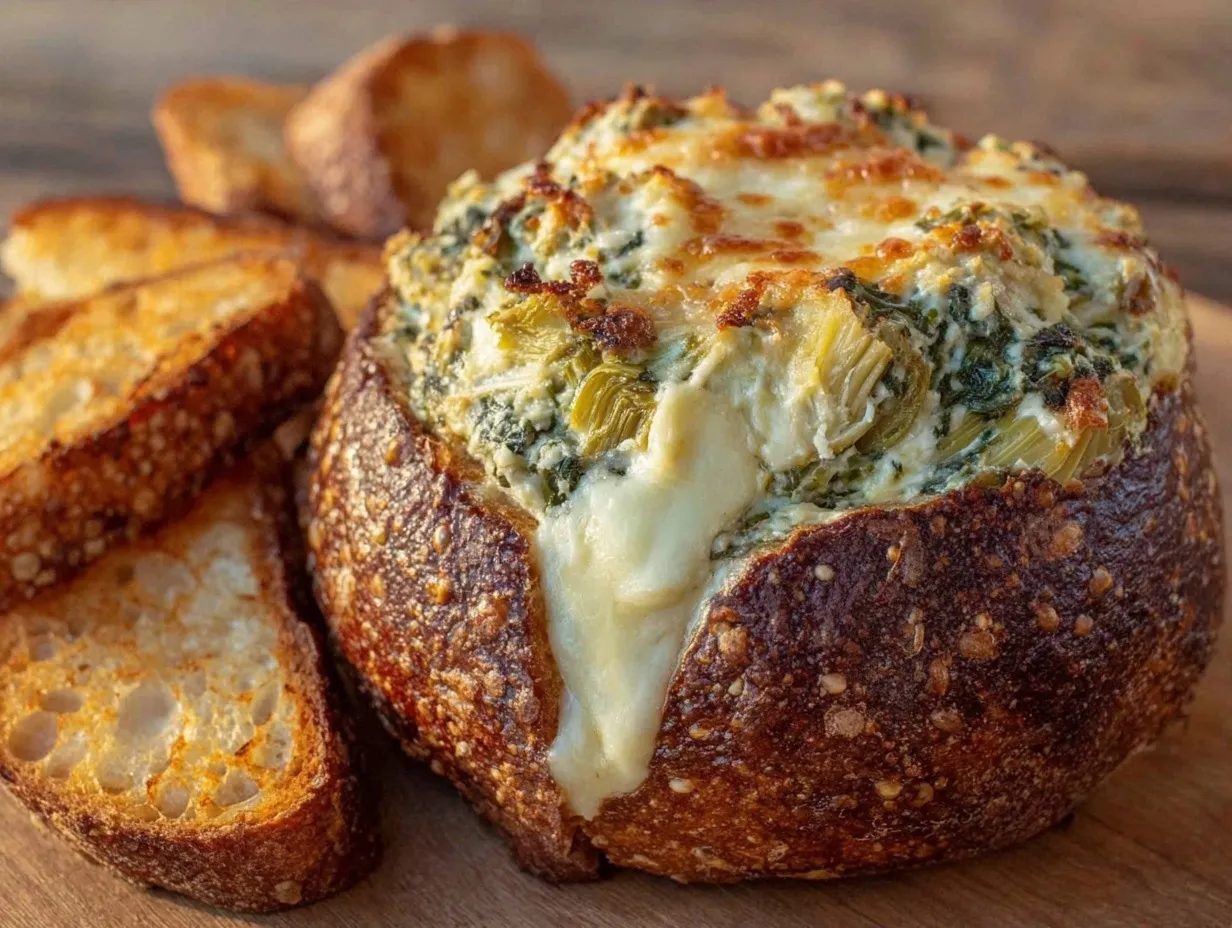 creamy baked spinach artichoke dip preparation steps