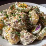 creamy classic potato salad - featured image
