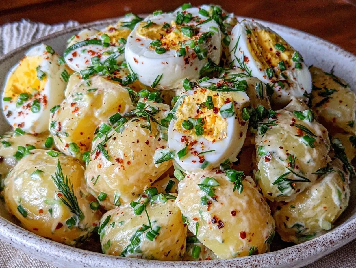 creamy classic potato salad preparation steps