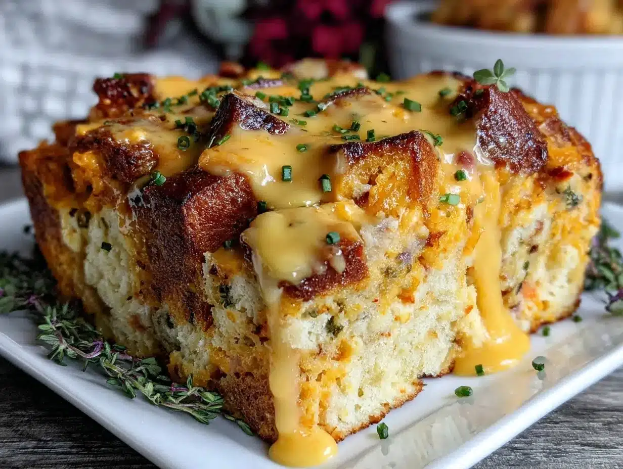 creamy eggs benedict casserole preparation steps