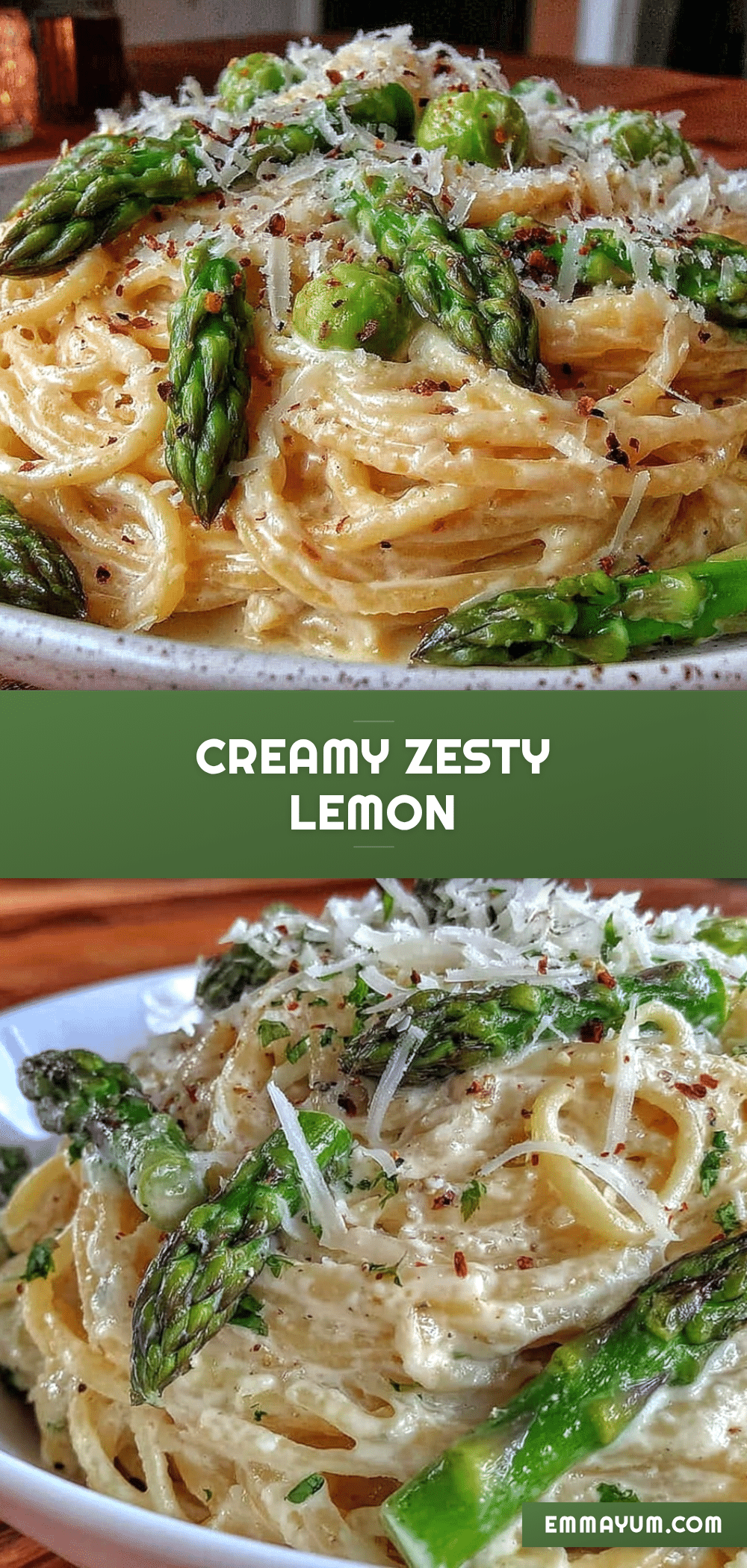 creamy lemon asparagus pasta recipe