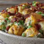 creamy loaded baked potato salad - featured image