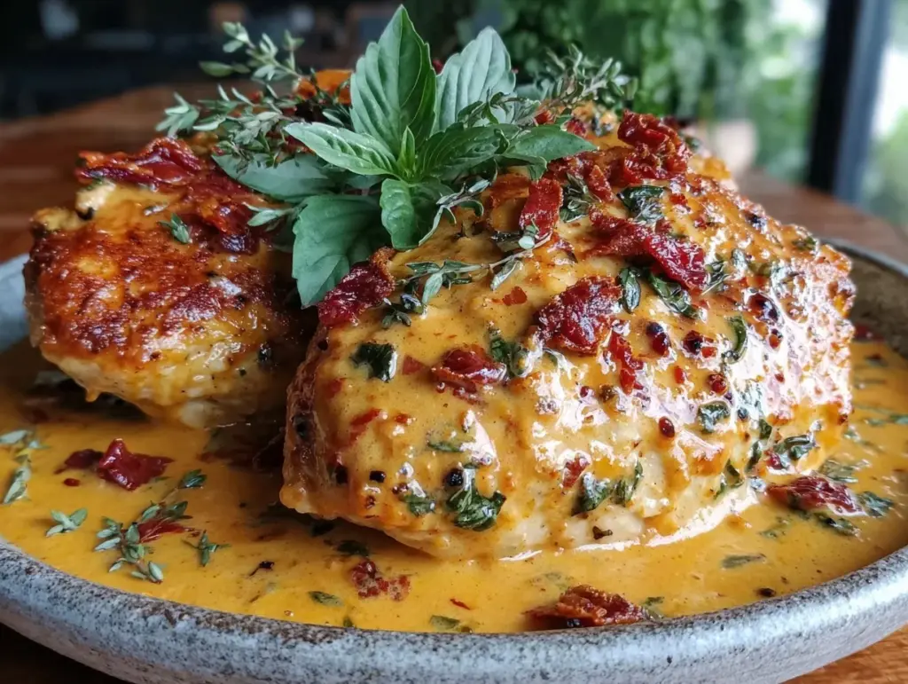 creamy marry me chicken - featured image