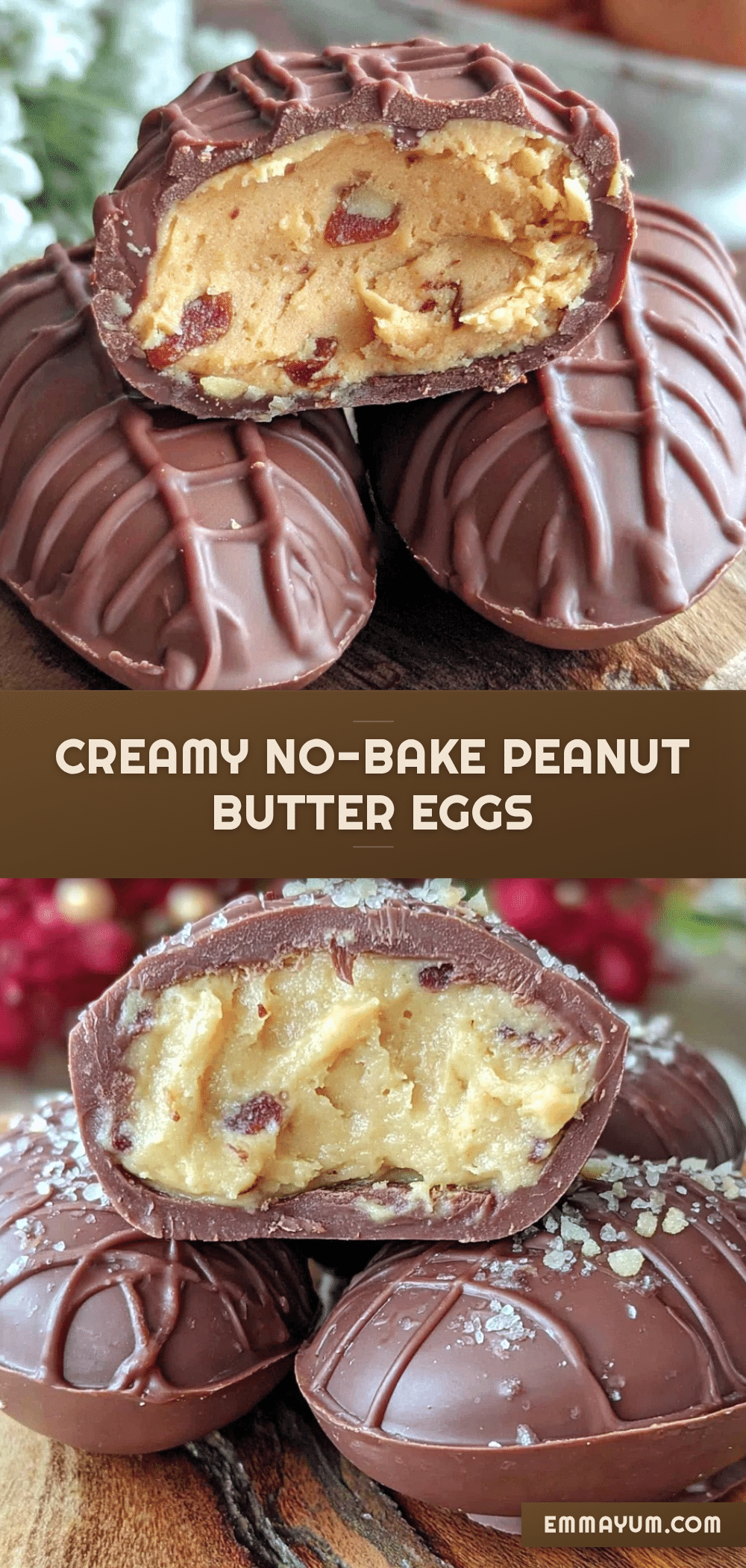 creamy no-bake peanut butter eggs recipe