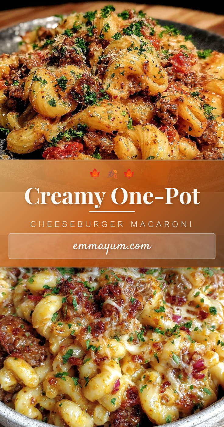 creamy one-pot cheeseburger macaroni recipe