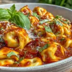 creamy one-pot tomato tortellini soup - featured image