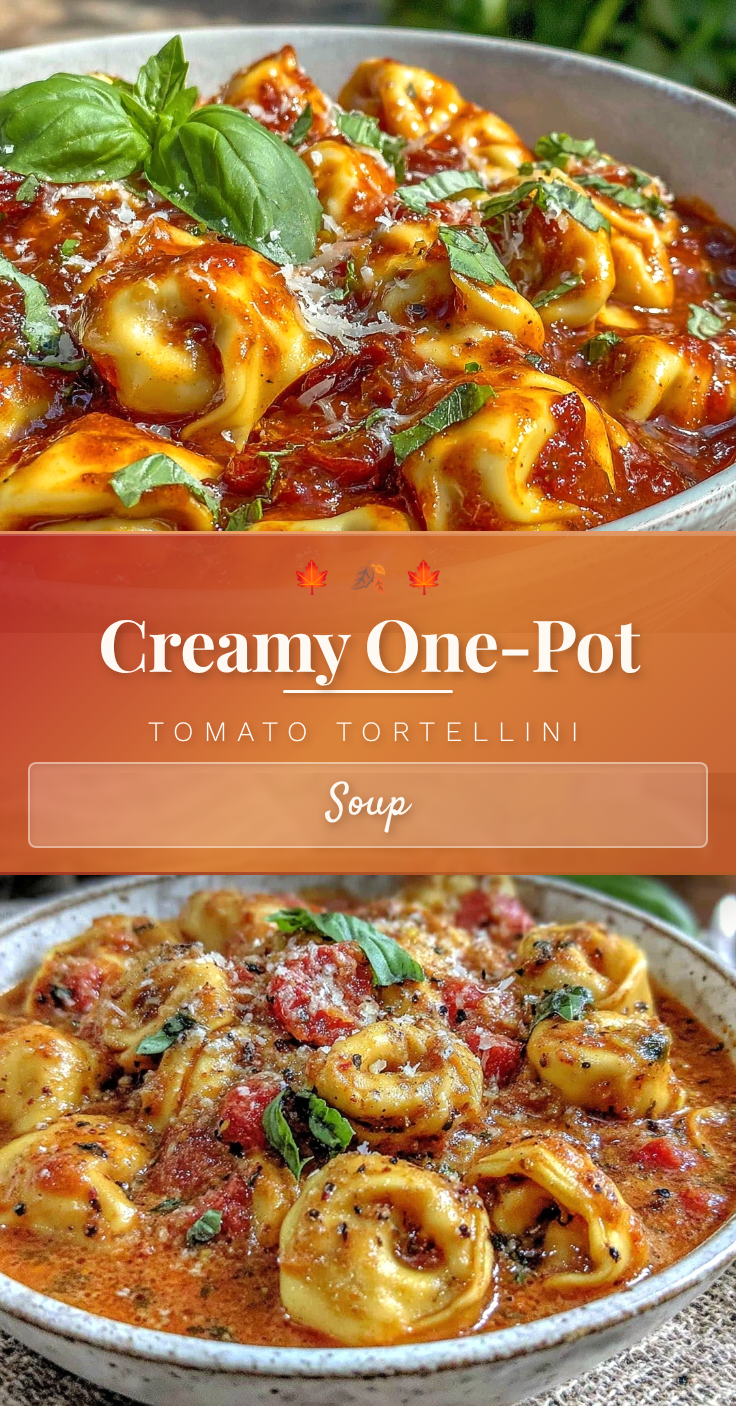 creamy one-pot tomato tortellini soup recipe