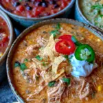 creamy slow cooker chicken tortilla soup - featured image