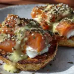creamy smoked salmon eggs benedict - featured image