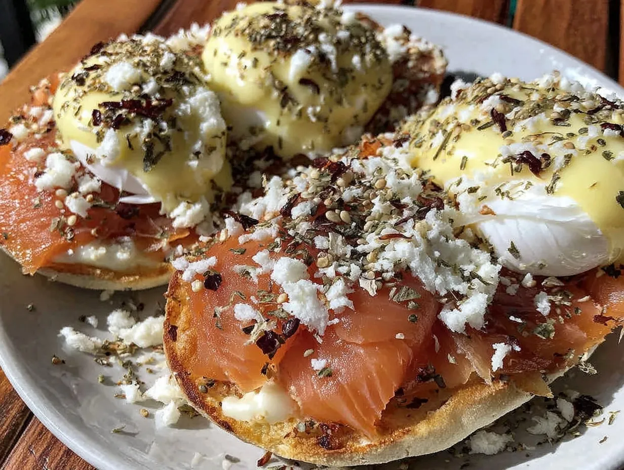 creamy smoked salmon eggs benedict preparation steps