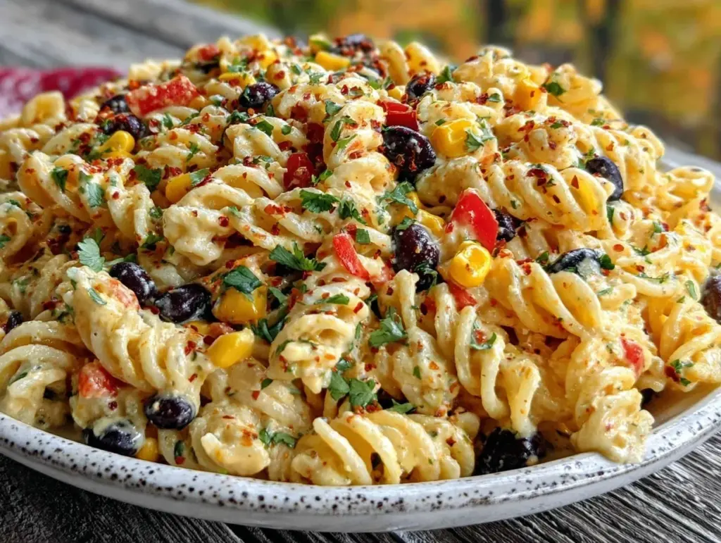 Creamy Southwest Chipotle Ranch Pasta Salad - featured image