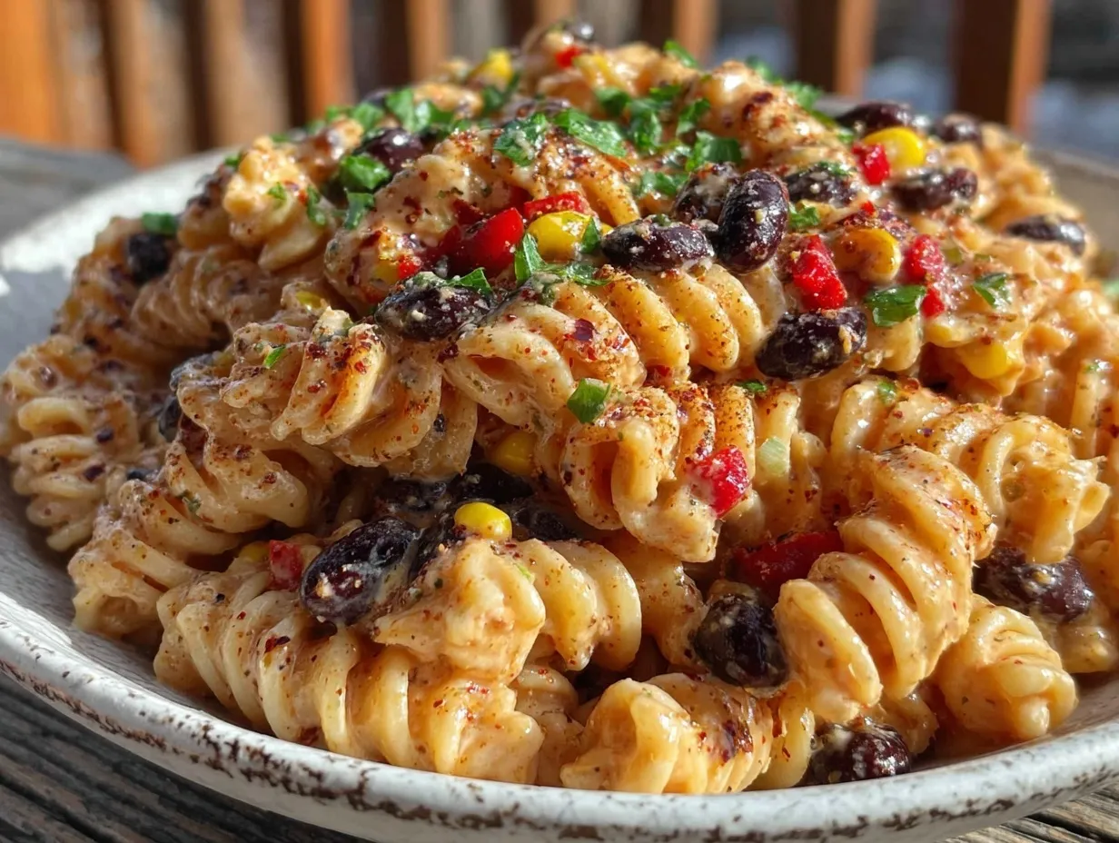 Creamy Southwest Chipotle Ranch Pasta Salad preparation steps