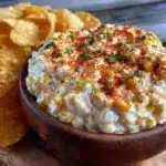 creamy street corn elote dip - featured image