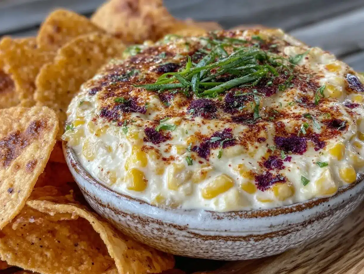 creamy street corn elote dip preparation steps