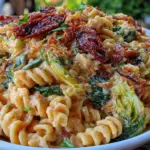 creamy tuscan pasta salad - featured image