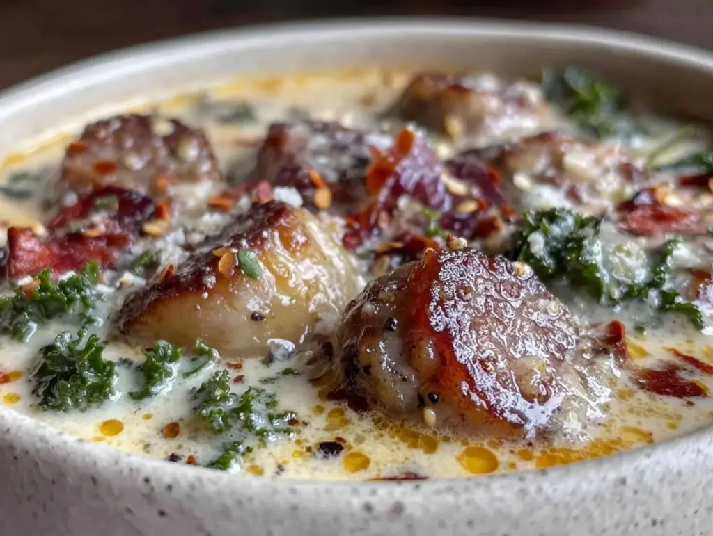 creamy zuppa toscana copycat - featured image