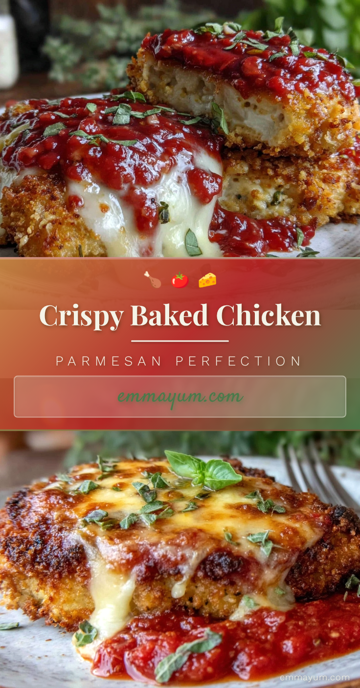crispy baked chicken parmesan recipe