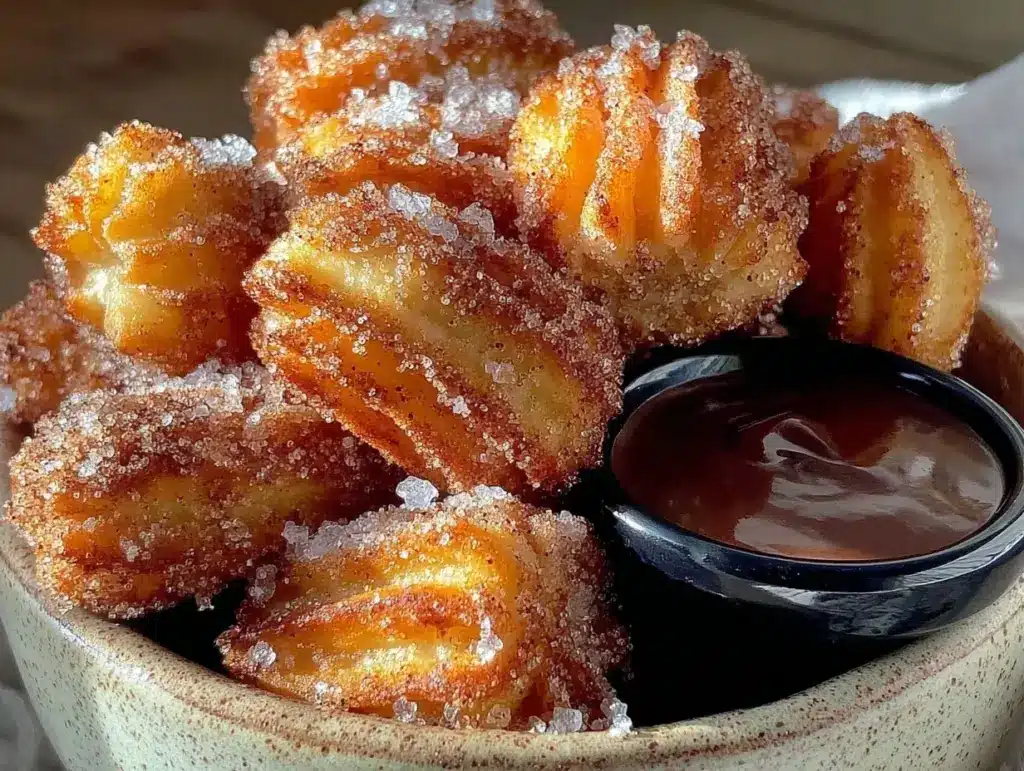 crispy churro bites - featured image