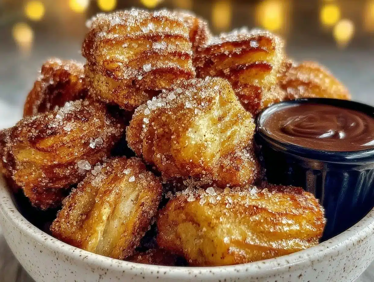 crispy churro bites preparation steps