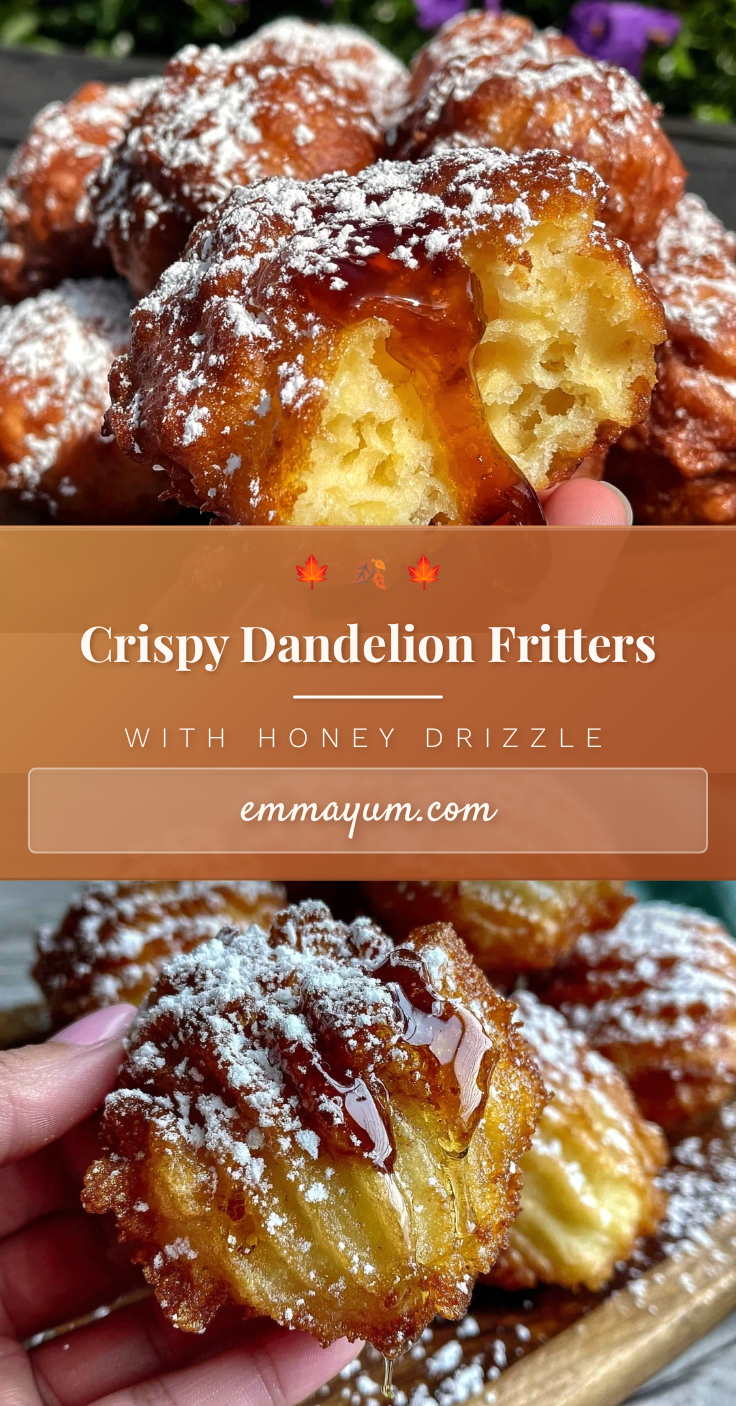 crispy dandelion fritters recipe