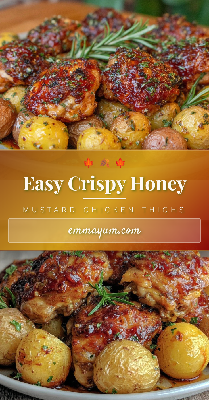 crispy honey mustard chicken thighs recipe