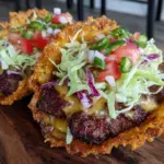 crispy smash burger tacos - featured image