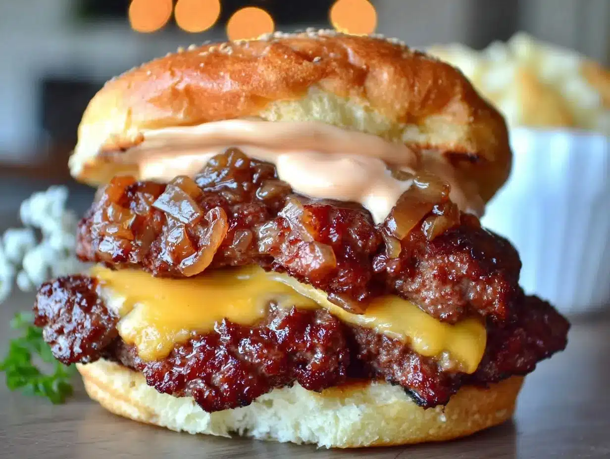 crispy smash burgers preparation steps