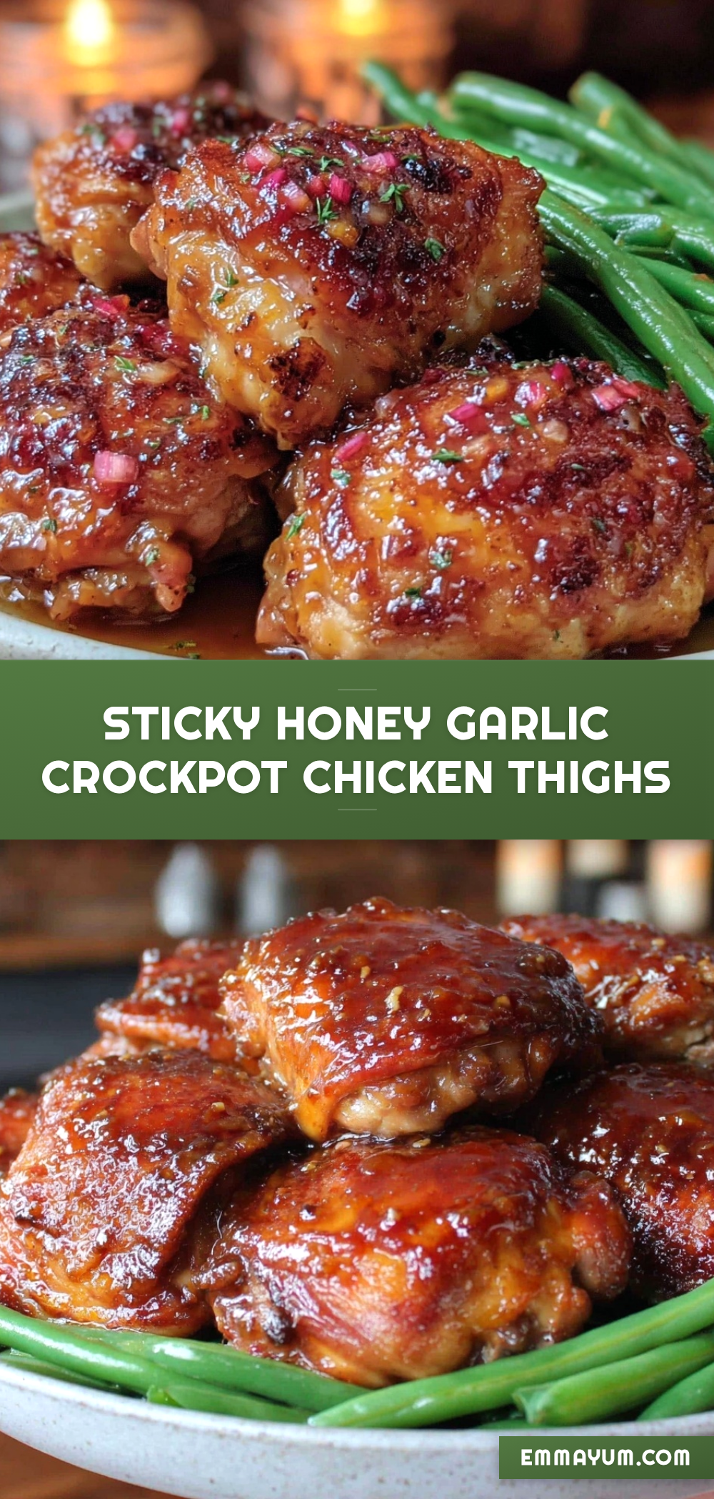 crockpot honey garlic chicken thighs recipe