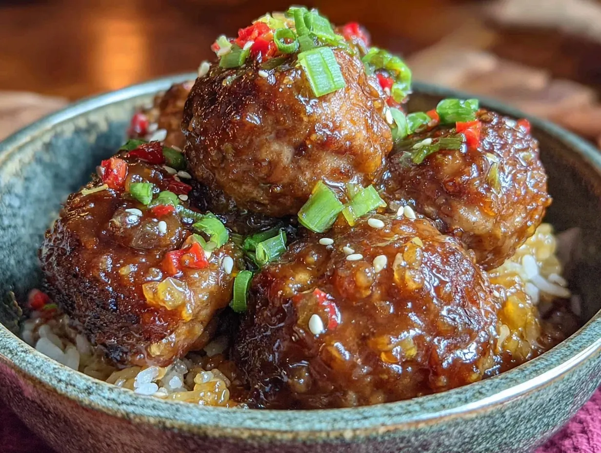 crockpot honey garlic meatballs preparation steps