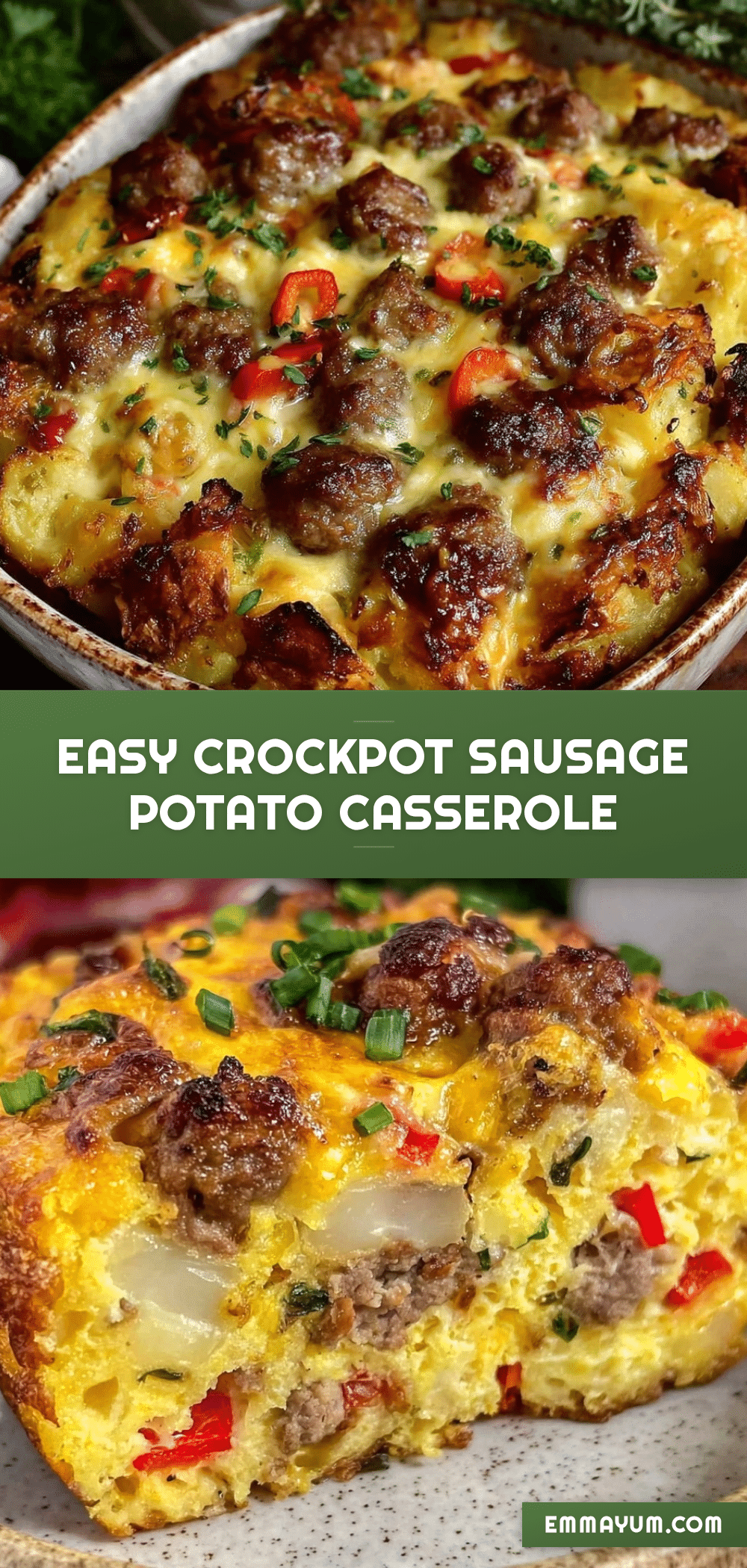 easy crockpot breakfast potato casserole recipe