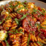 easy italian antipasto pasta salad - featured image