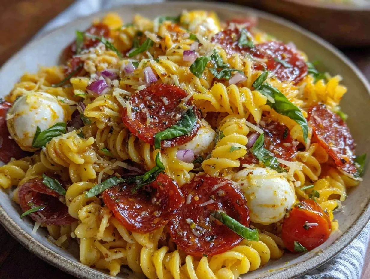 easy italian antipasto pasta salad preparation steps