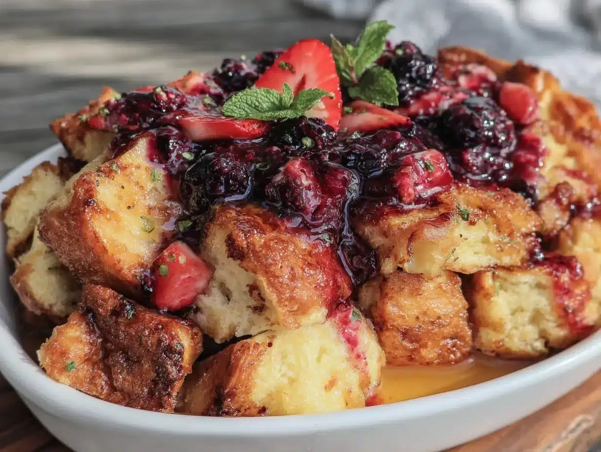 easy overnight french toast casserole preparation steps