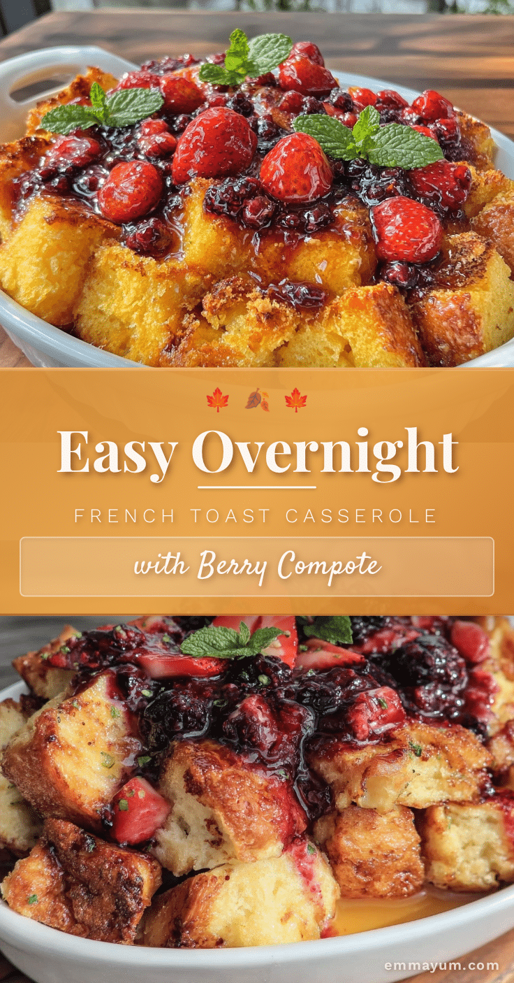 easy overnight french toast casserole recipe
