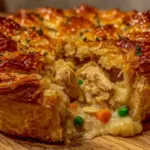 flaky chicken pot pie - featured image