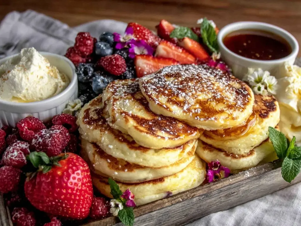 Fluffy Buttermilk Pancake Charcuterie Board - featured image