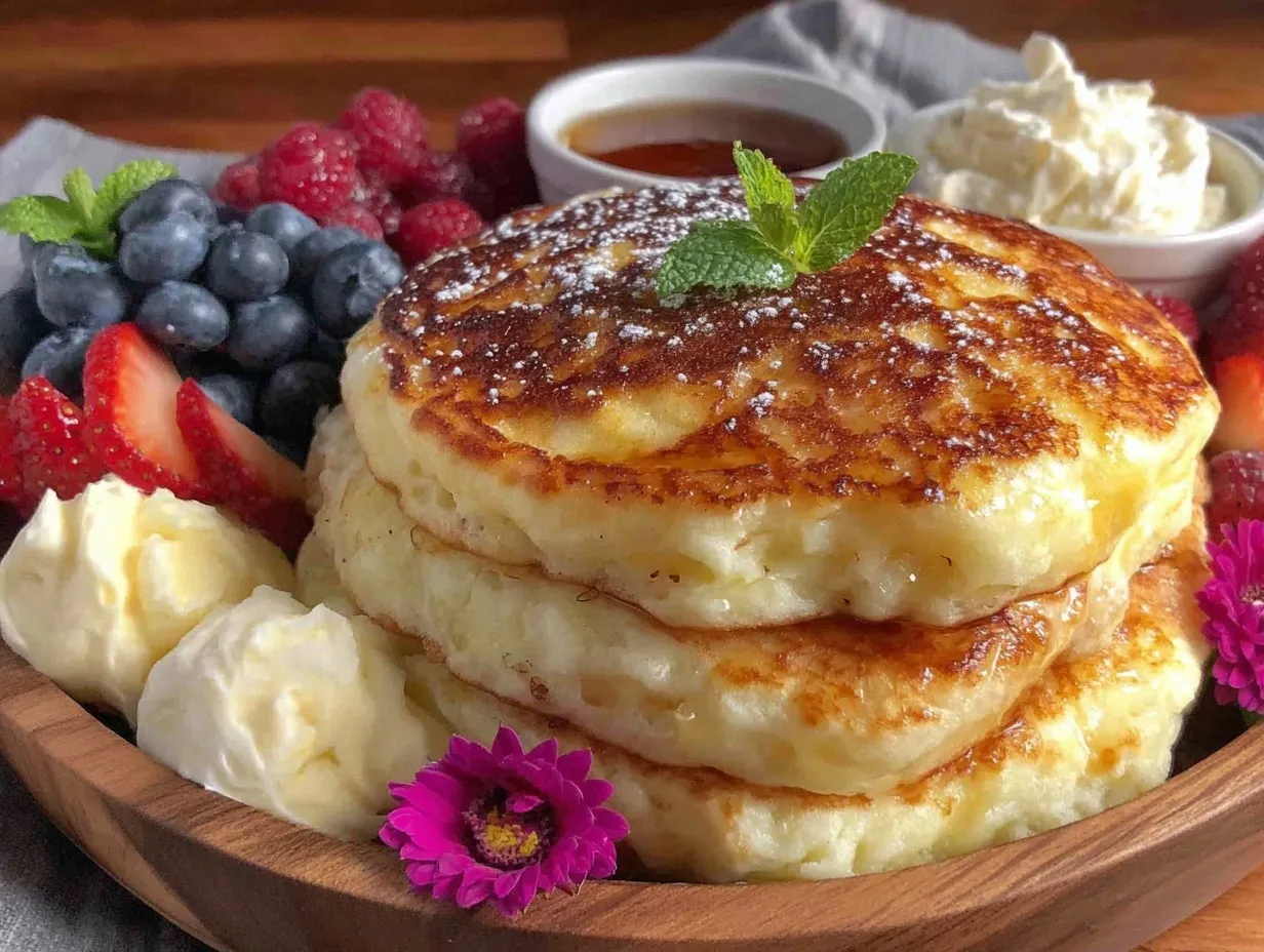 Fluffy Buttermilk Pancake Charcuterie Board preparation steps