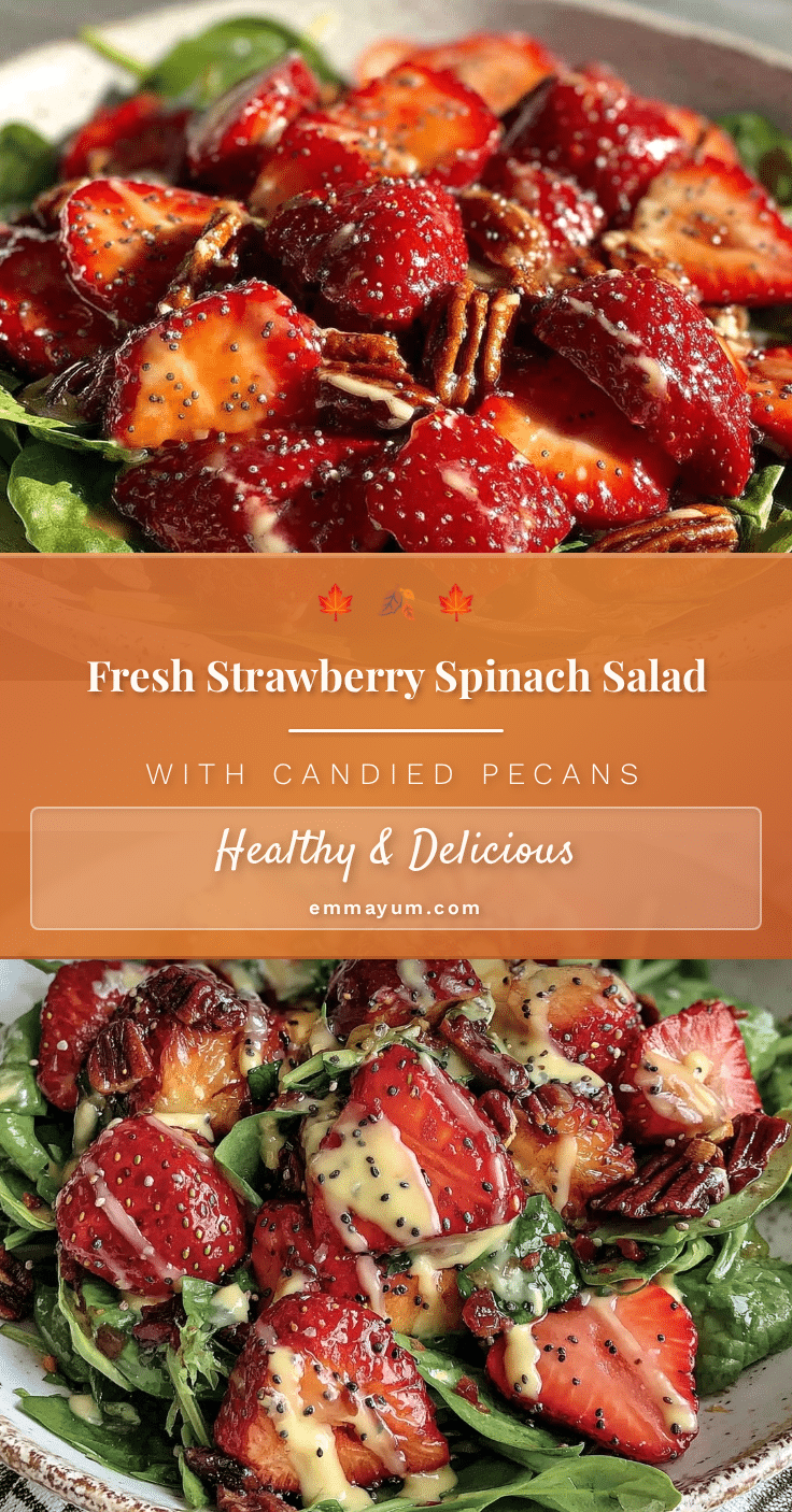 fresh strawberry spinach salad recipe