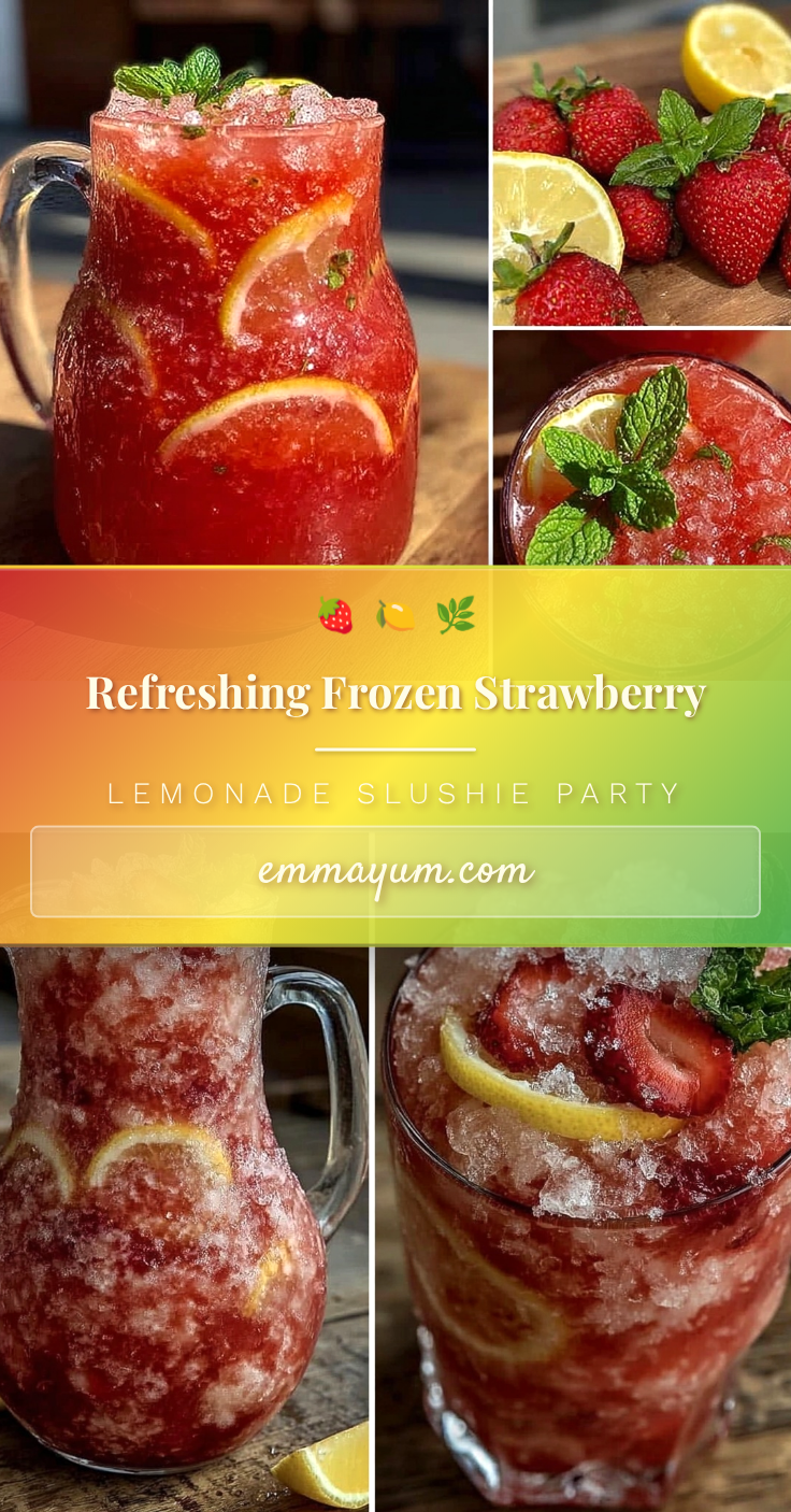 frozen strawberry lemonade slushie recipe