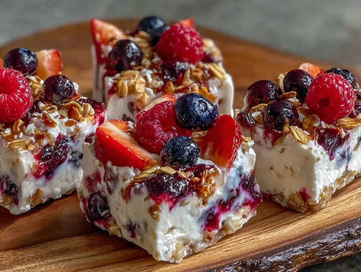 frozen yogurt bark bites preparation steps