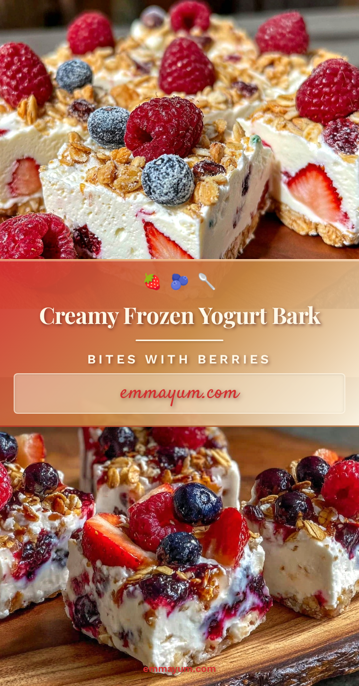 frozen yogurt bark bites recipe