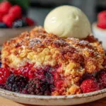 gluten-free berry crumble breakfast bake - featured image