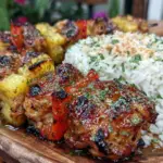 grilled Hawaiian chicken kabobs - featured image