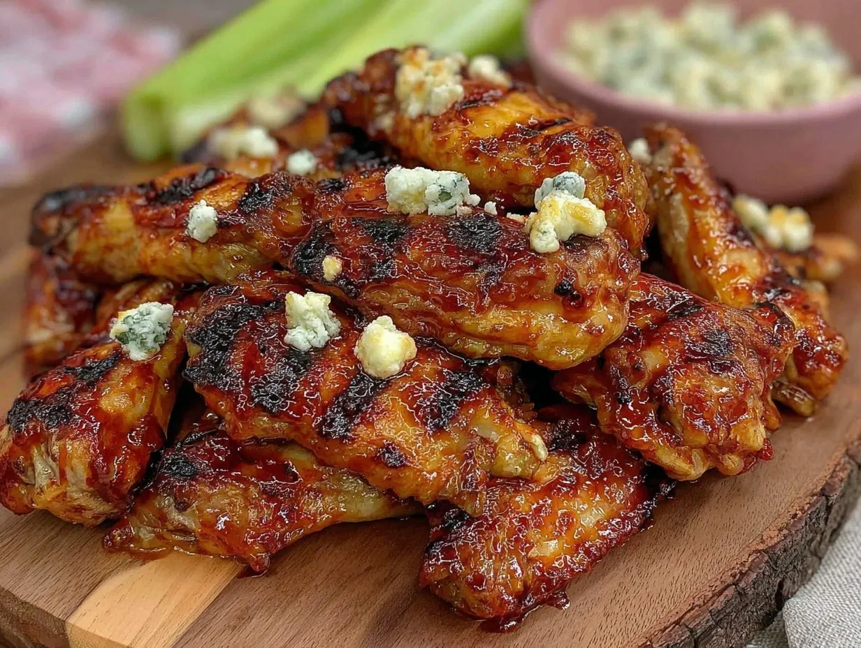 grilled honey sriracha chicken wings preparation steps