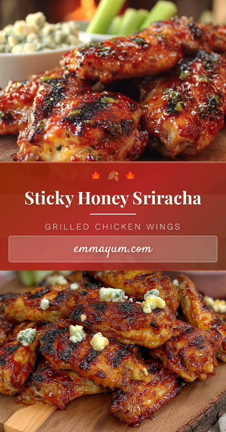 grilled honey sriracha chicken wings recipe