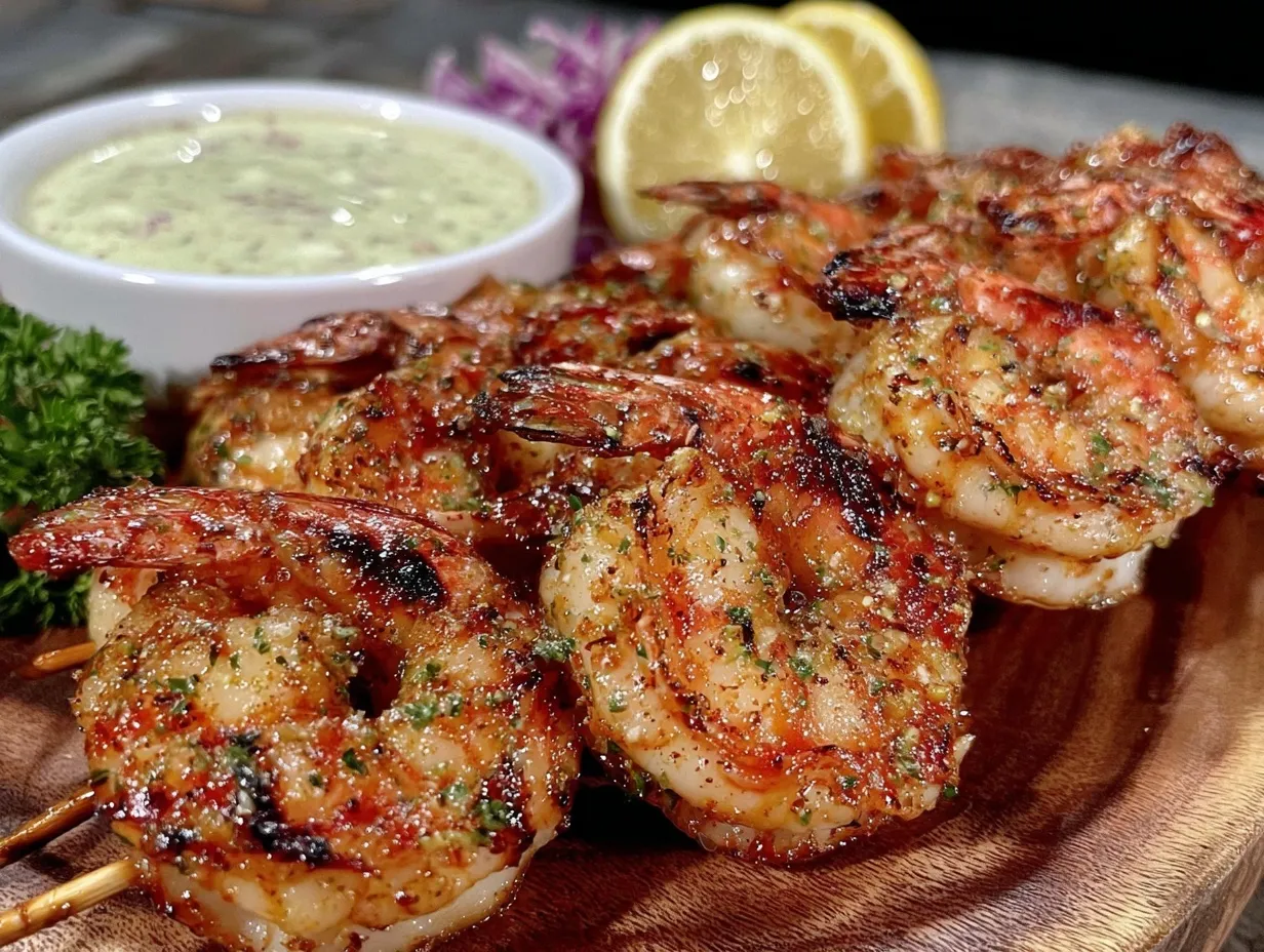 grilled shrimp skewers preparation steps